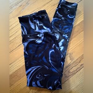Athleta Black Elation Velvet Tight Leggings